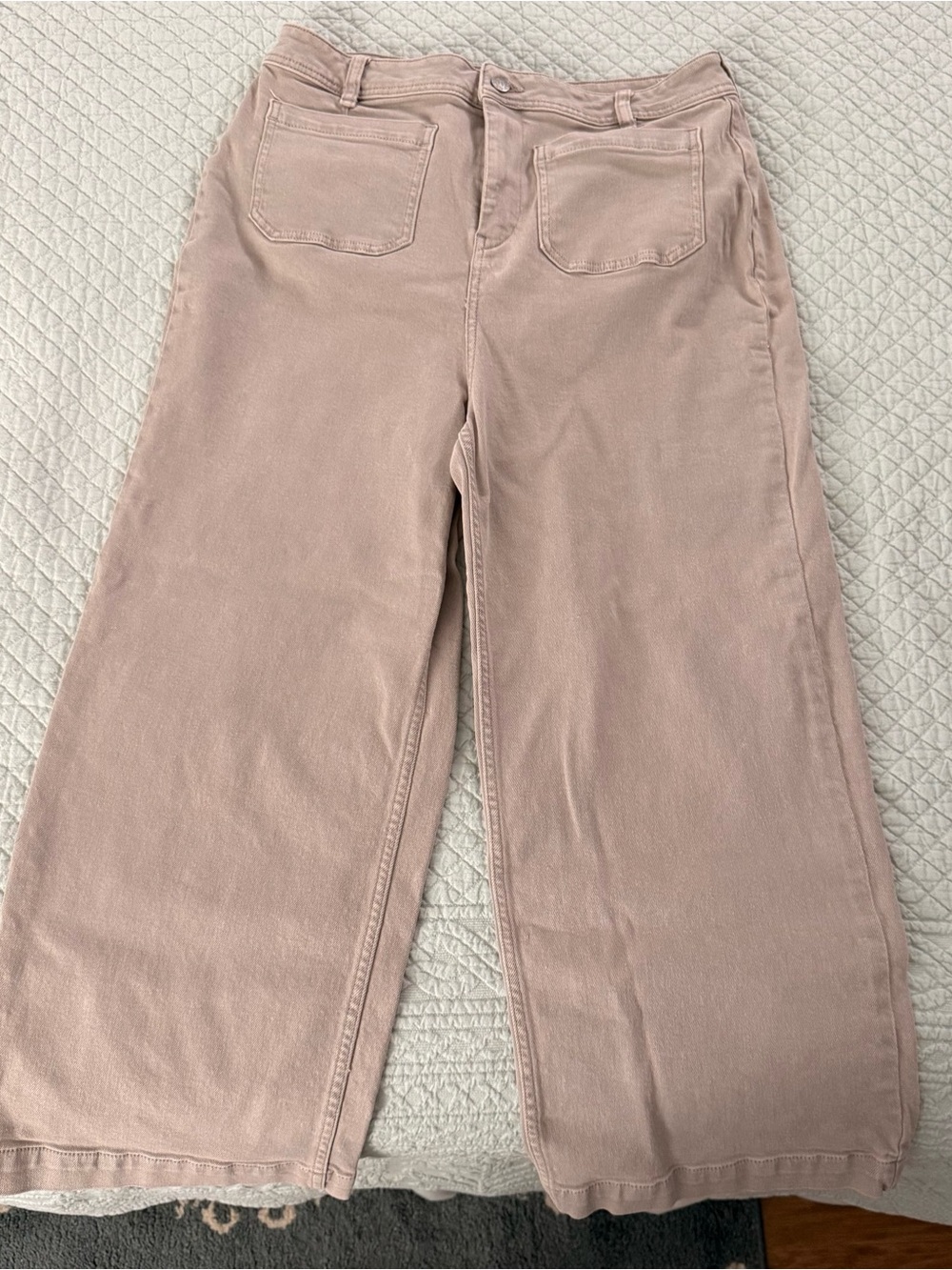 Fat Face Women’s High-Waisted Cropped Pants Size 10